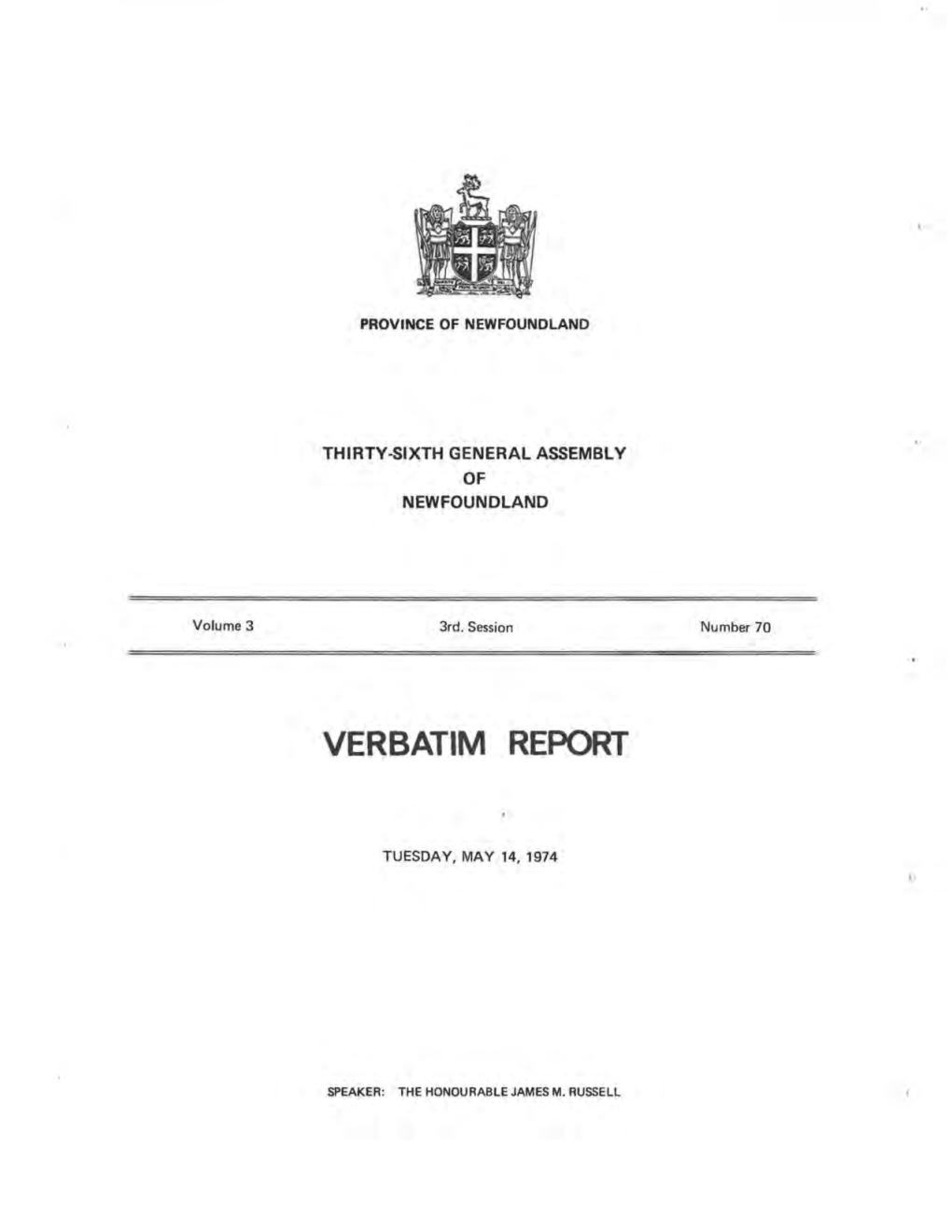 Verbatim Report