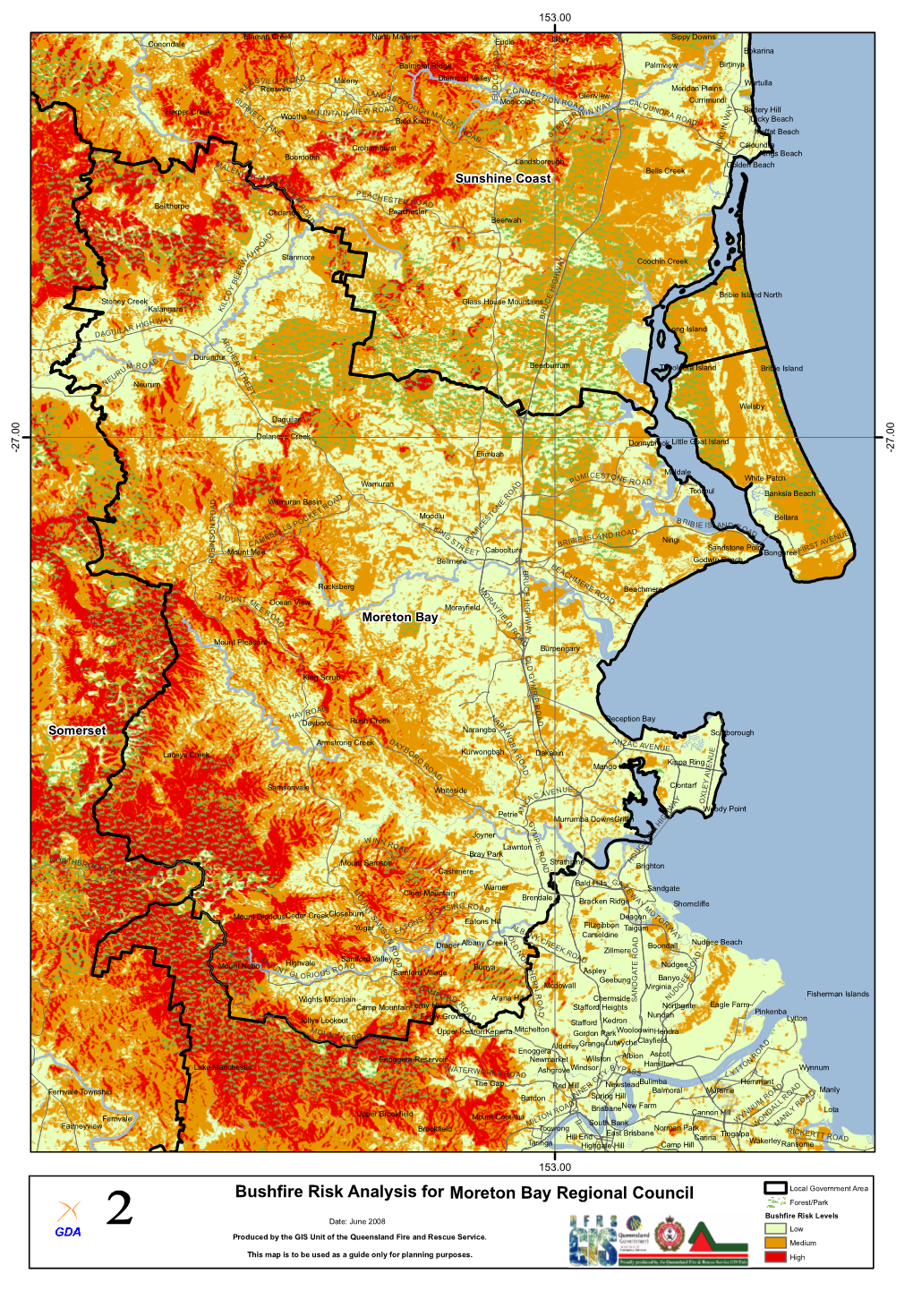 Moreton Bay Regional Council Bushfire Risk Analysis