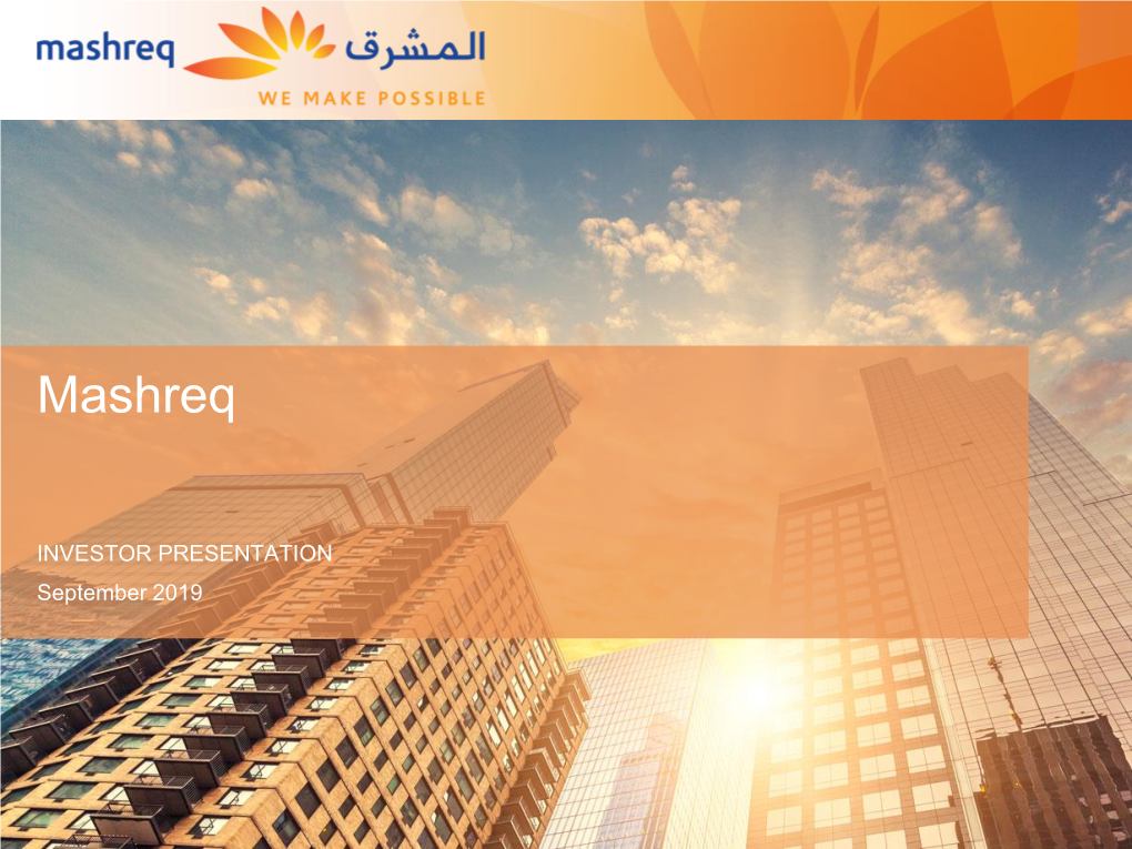 Mashreq Was the First Bank in the UAE To