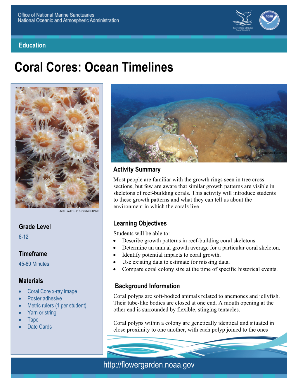 Coral Cores: Ocean Timelines