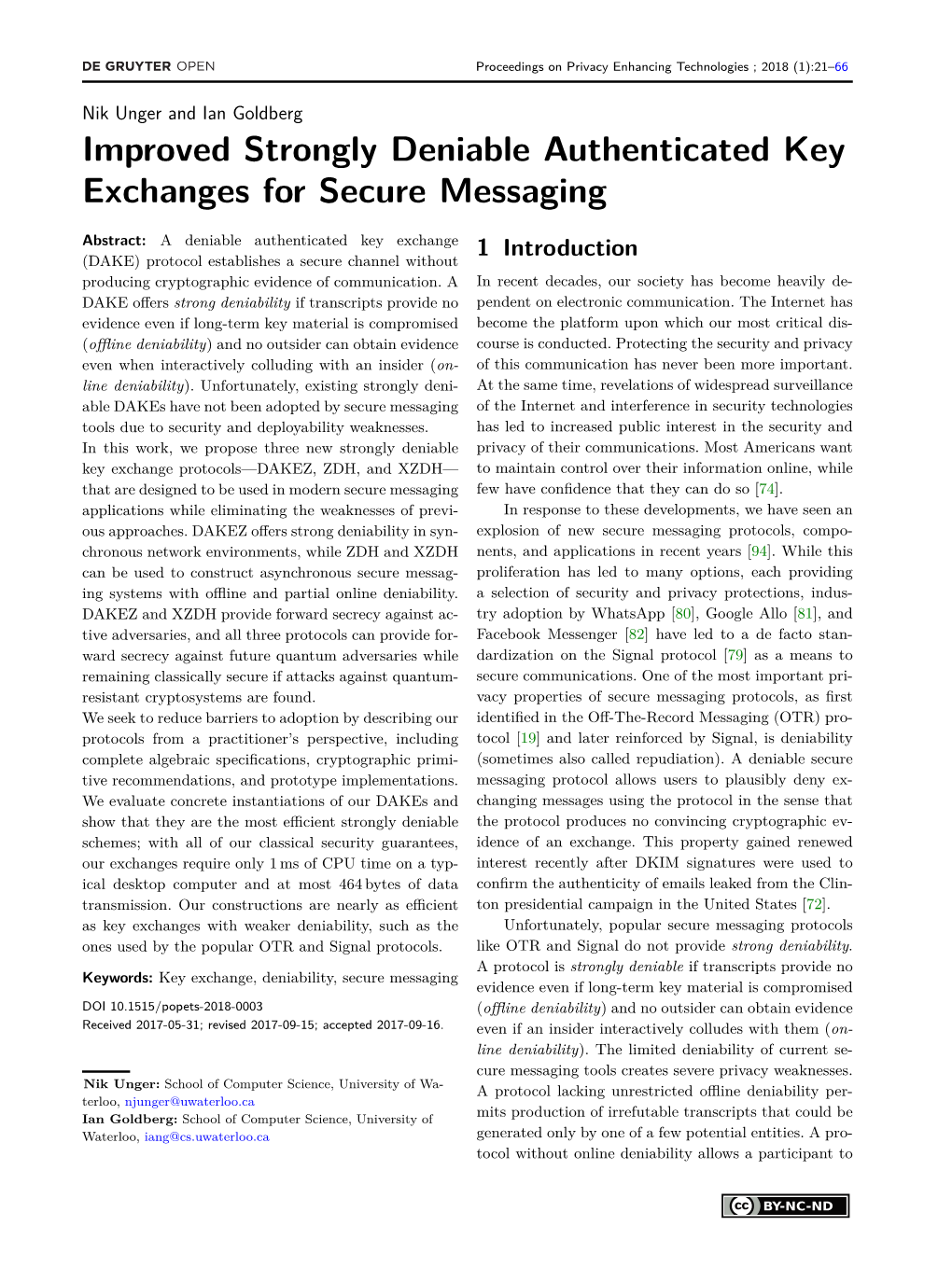 Improved Strongly Deniable Authenticated Key Exchanges for Secure Messaging