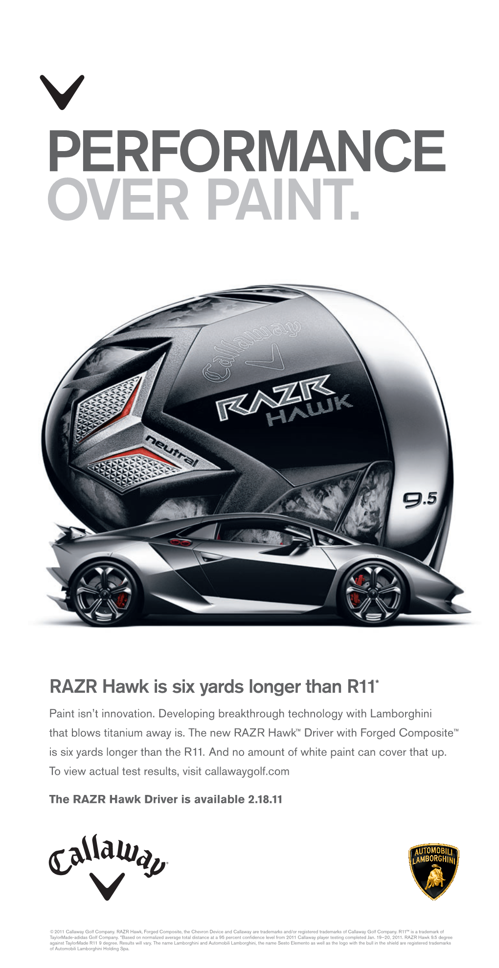 RAZR Hawk Is Six Yards Longer Than R11*