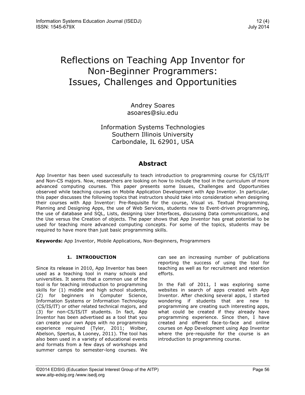 Reflections on Teaching App Inventor for Non-Beginner Programmers: Issues, Challenges and Opportunities