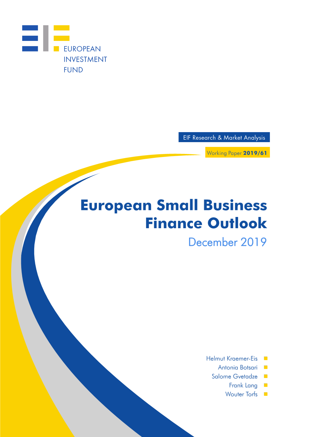 European Small Business Finance Outlook December 2019