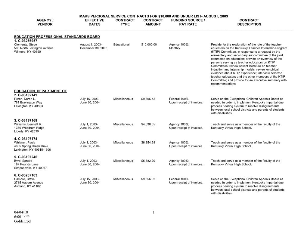 Education Professional Standards Board