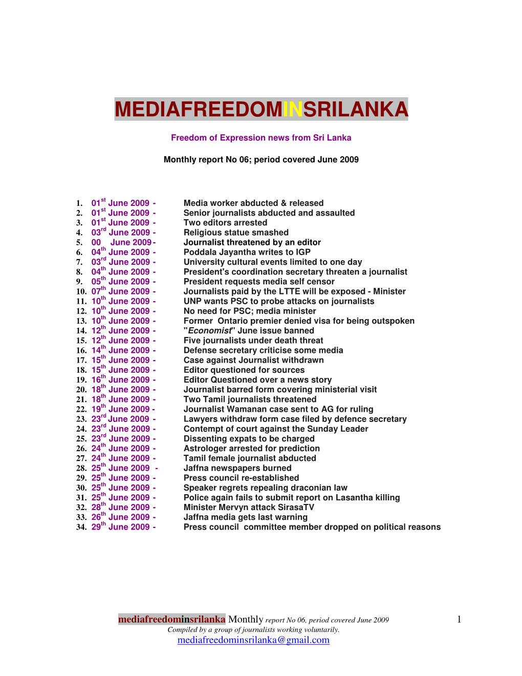 Microsoft Word – MEDIAFREEDOMINSRILANKA