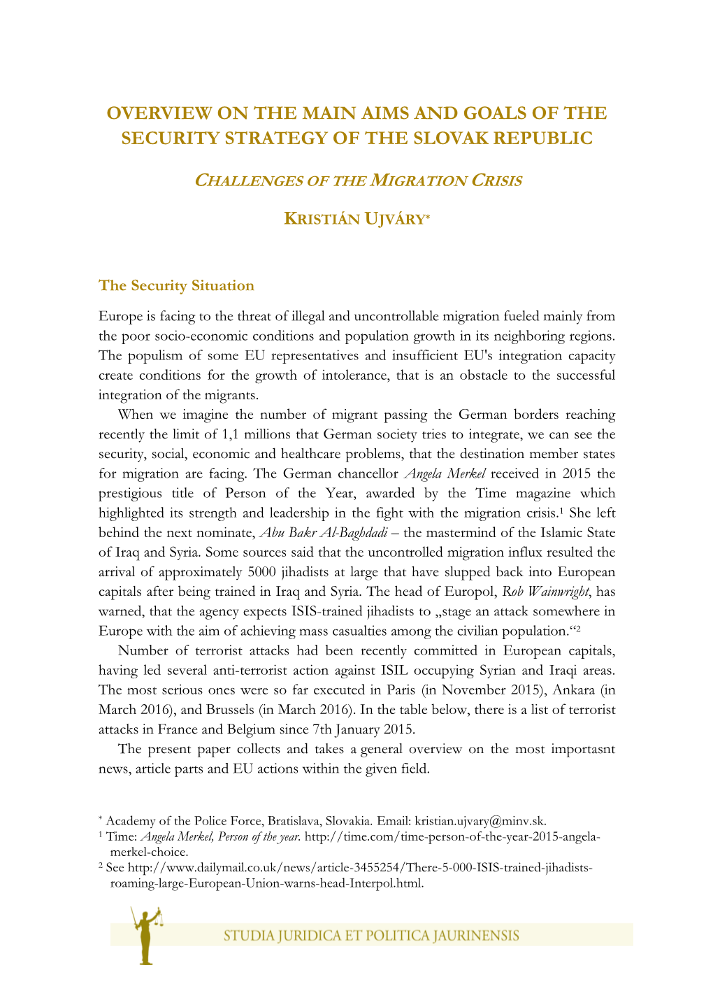 Role of the Holy Crown Doctrine and 'Historical Constitution' in The
