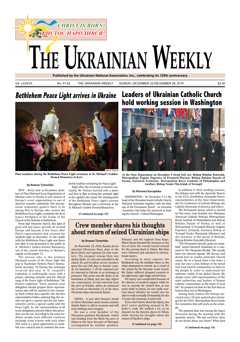 The Ukrainian Weekly, 2019