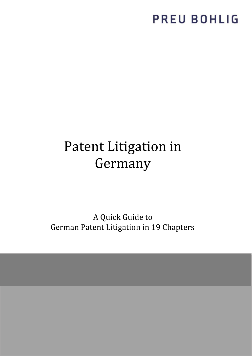 Patent Litigation in Germany