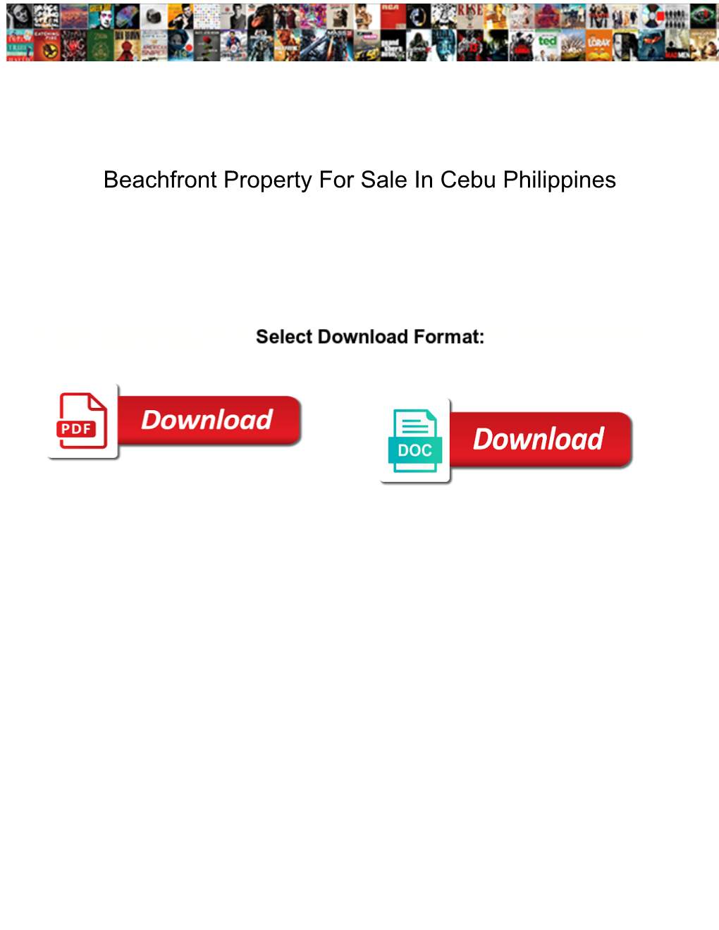 Beachfront Property for Sale in Cebu Philippines