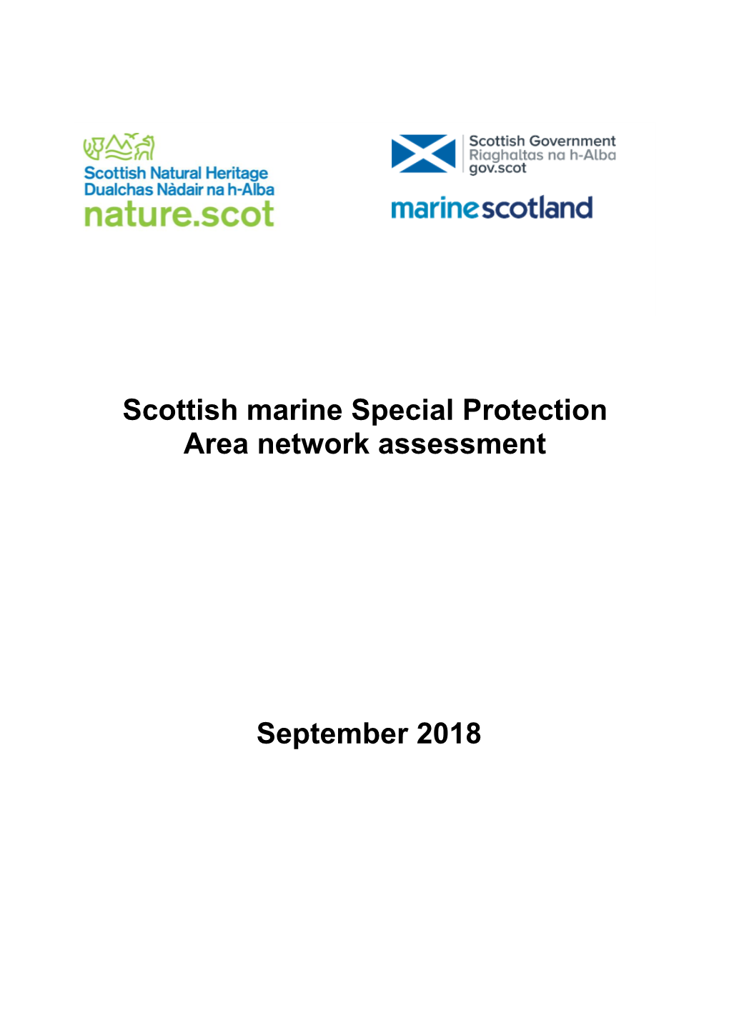 Scottish Marine Special Protection Area Network Assessment