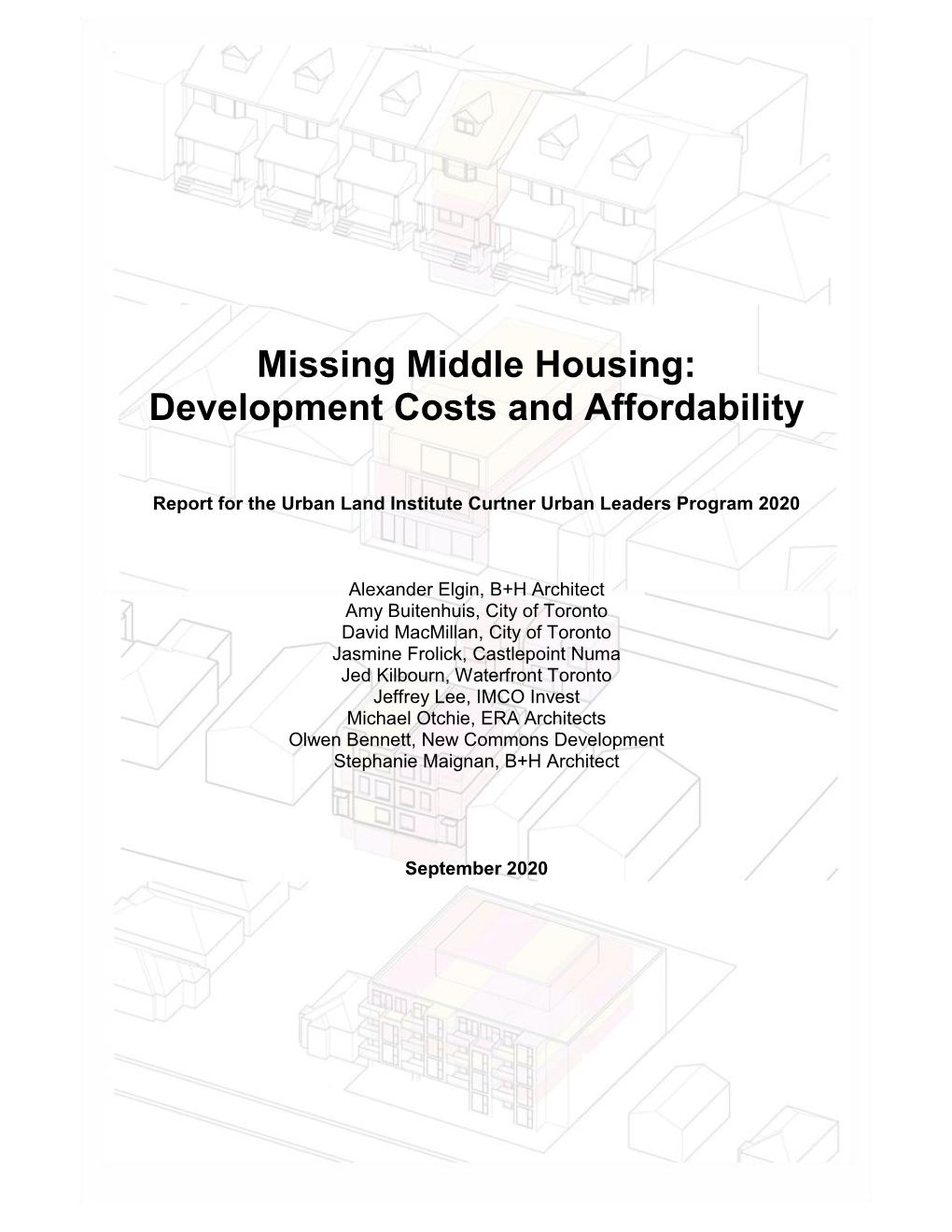 Missing Middle Housing: Development Costs and Affordability