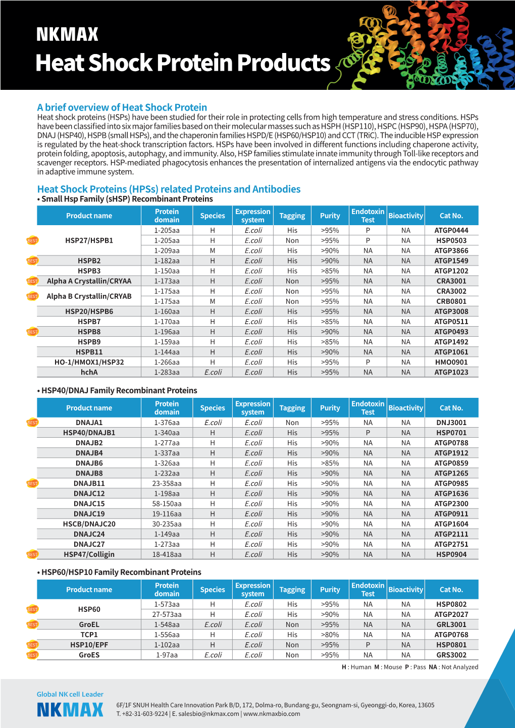 Heat Shock Protein Products