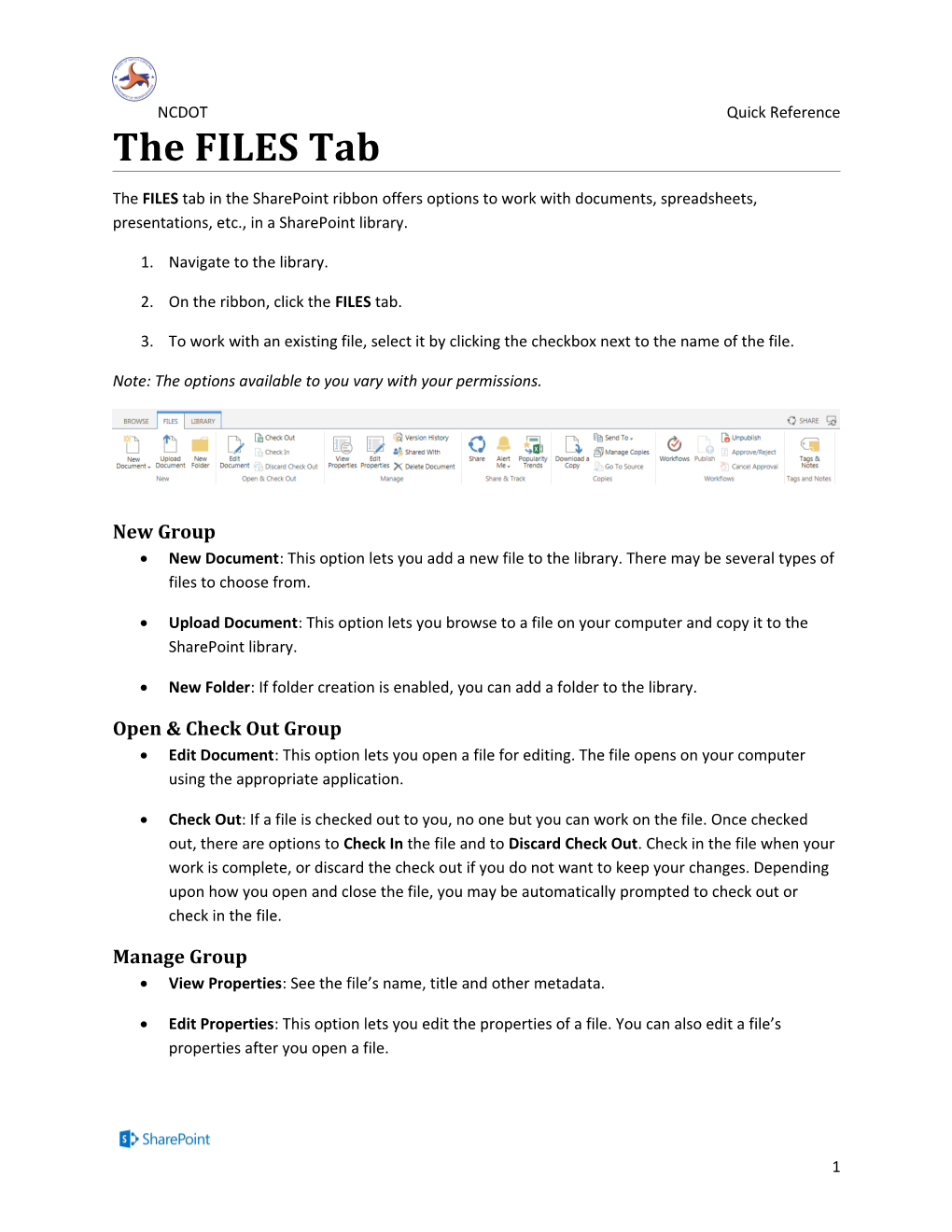 The Files Tab