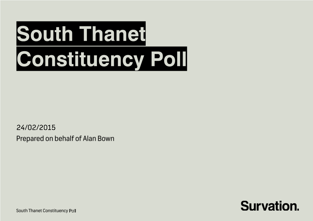 South Thanet Constituency Poll