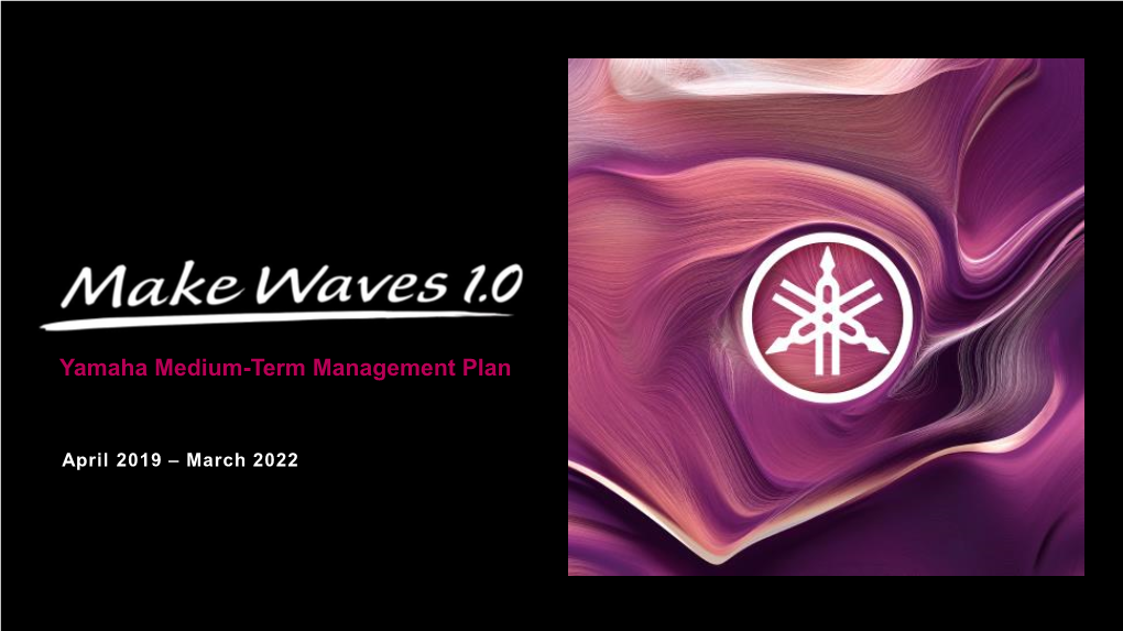 Presentation of New Medium-Term Management Plan