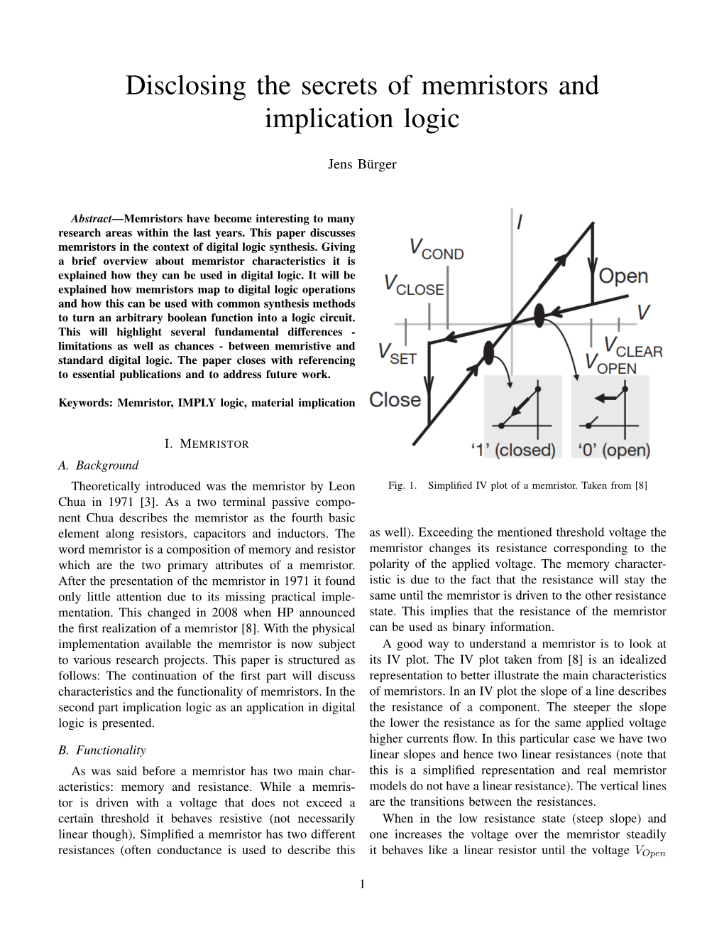 Disclosing the Secrets of Memristors and Implication Logic