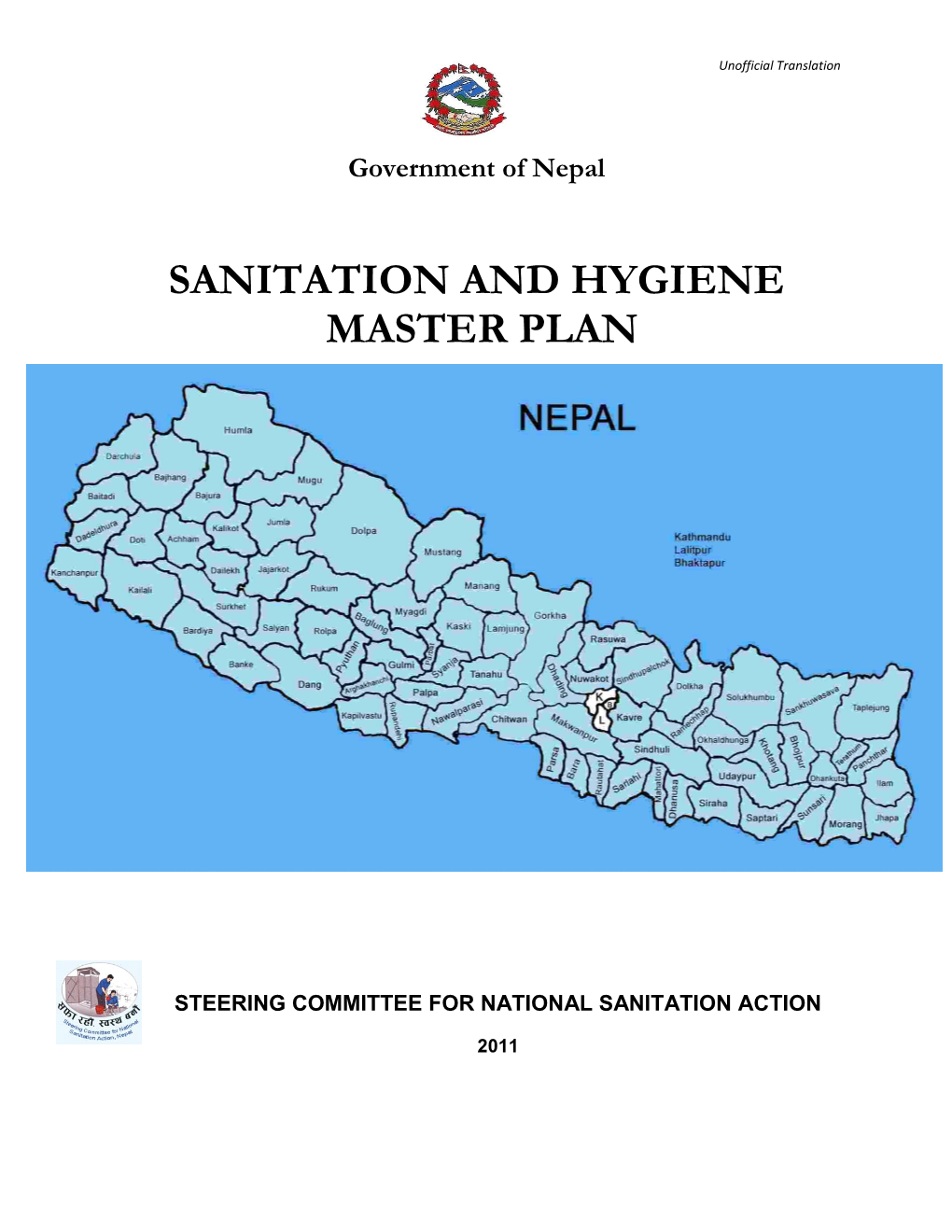 National Sanitation and Hygiene Master Plan