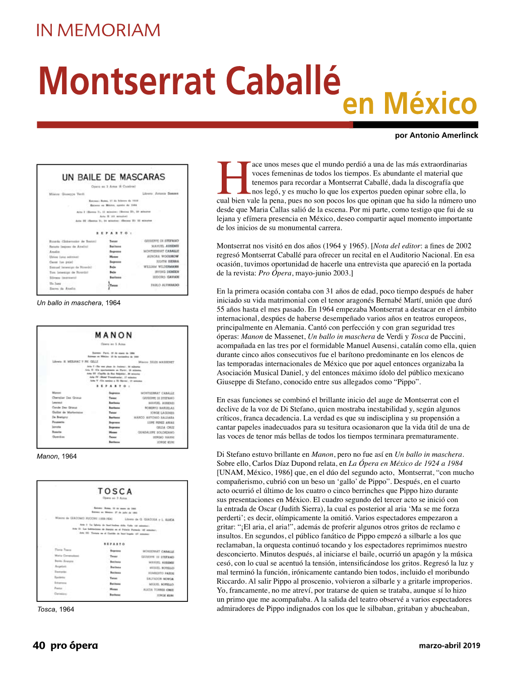 Montserrat Caballé En México