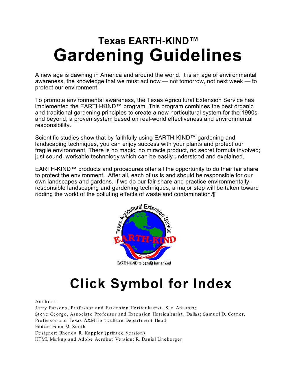 Gardening Guidelines