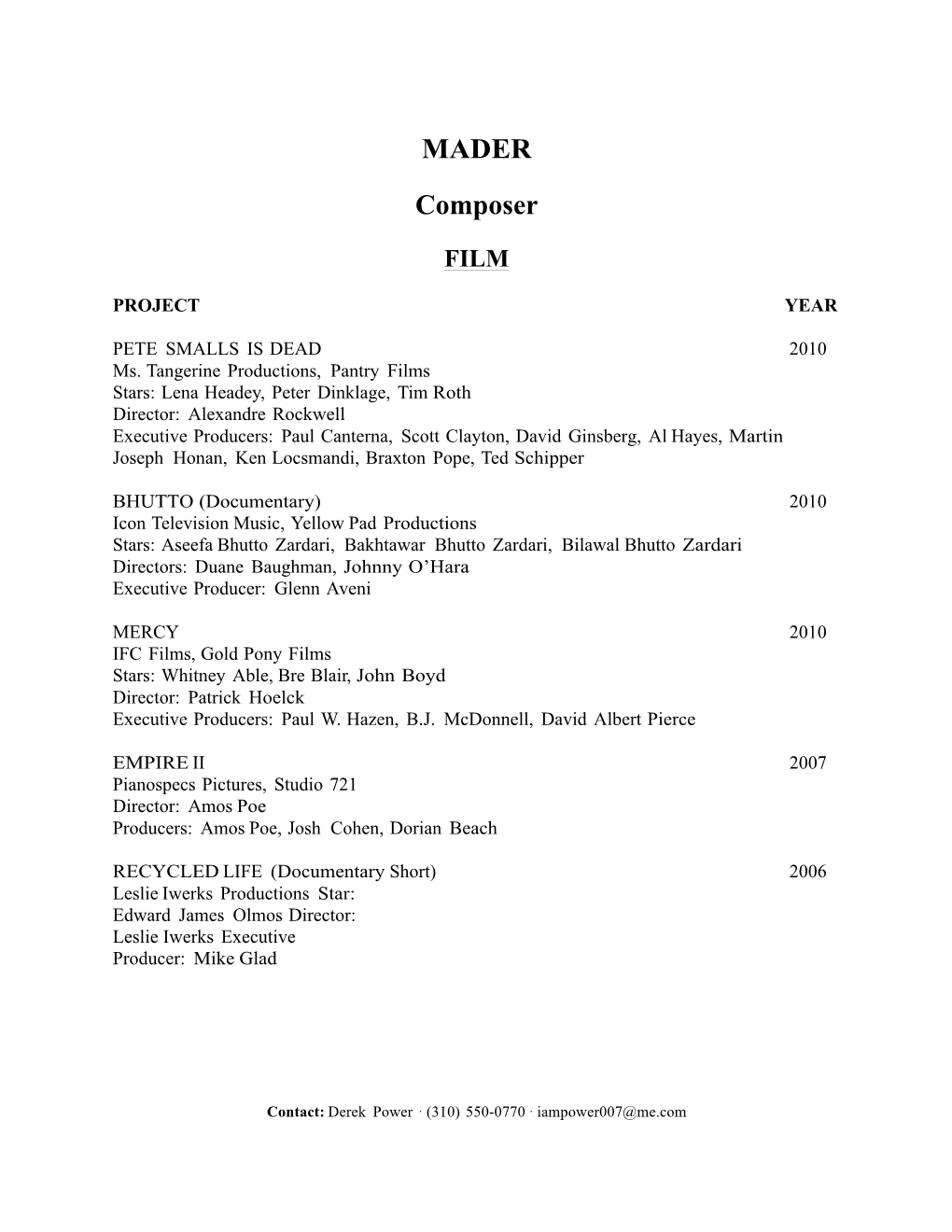 MADER FILM CREDITS.Pdf