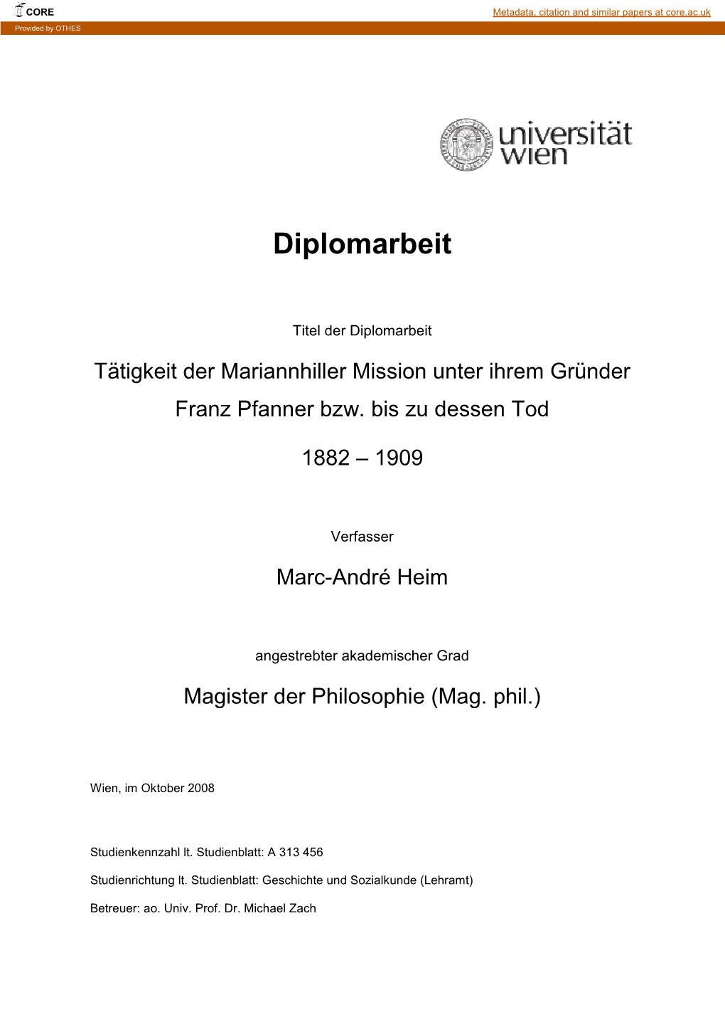 Diplomarbeit