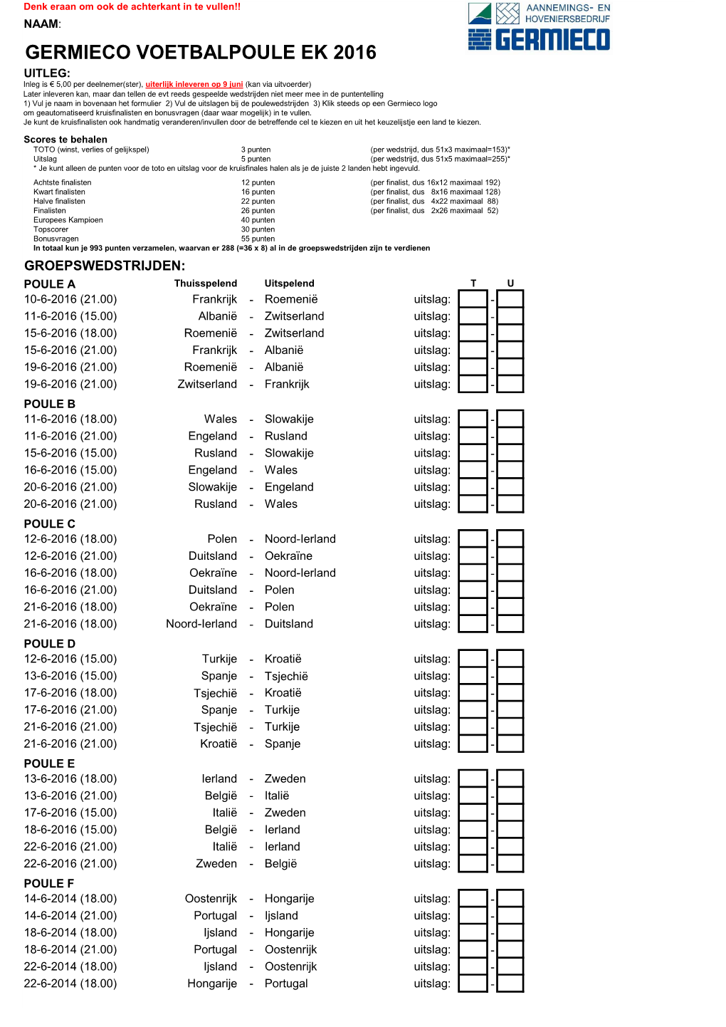 VOETBALPOULE EK 2016 (Aangepast).Xlsm