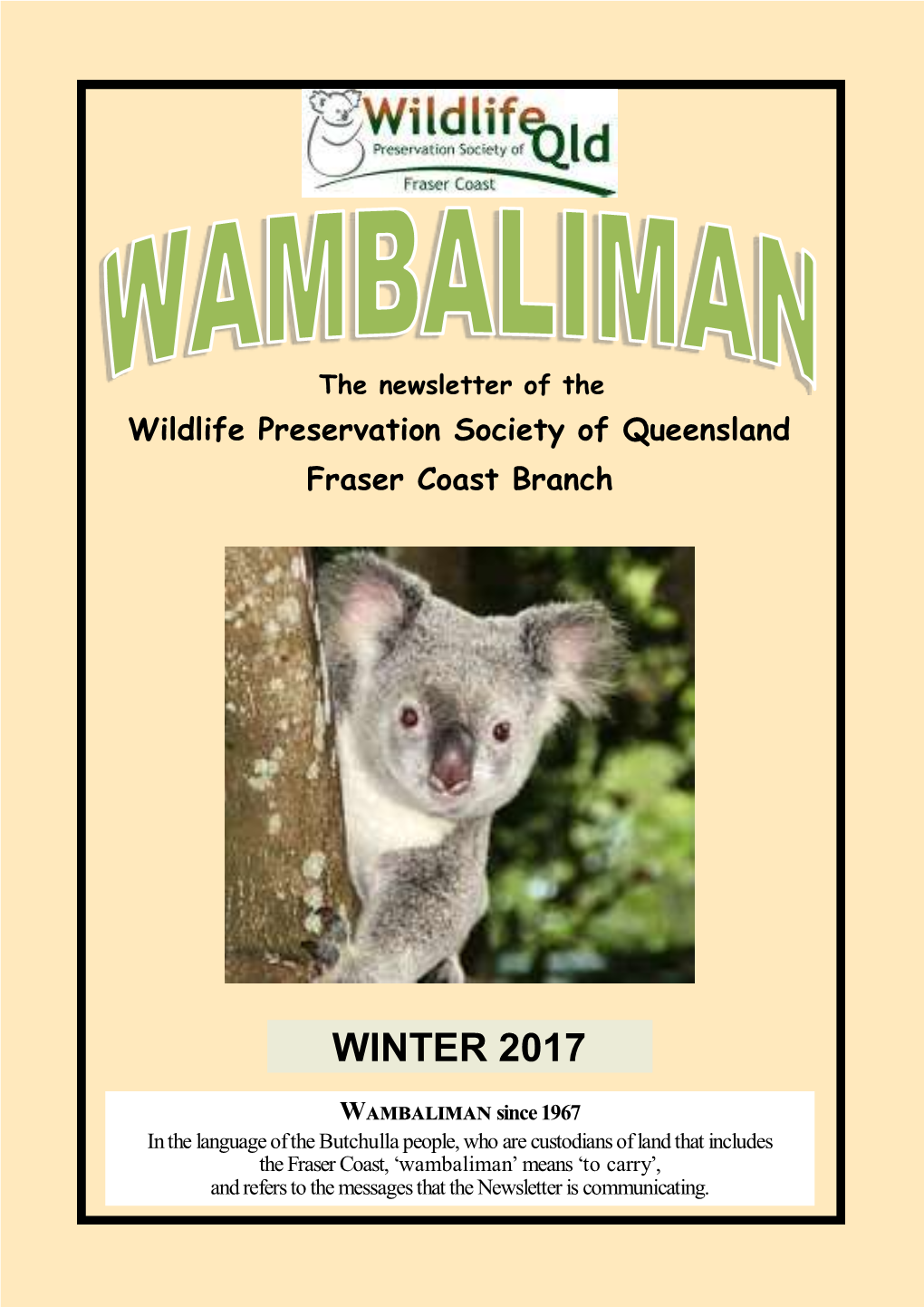 Wambaliman Winter 2017