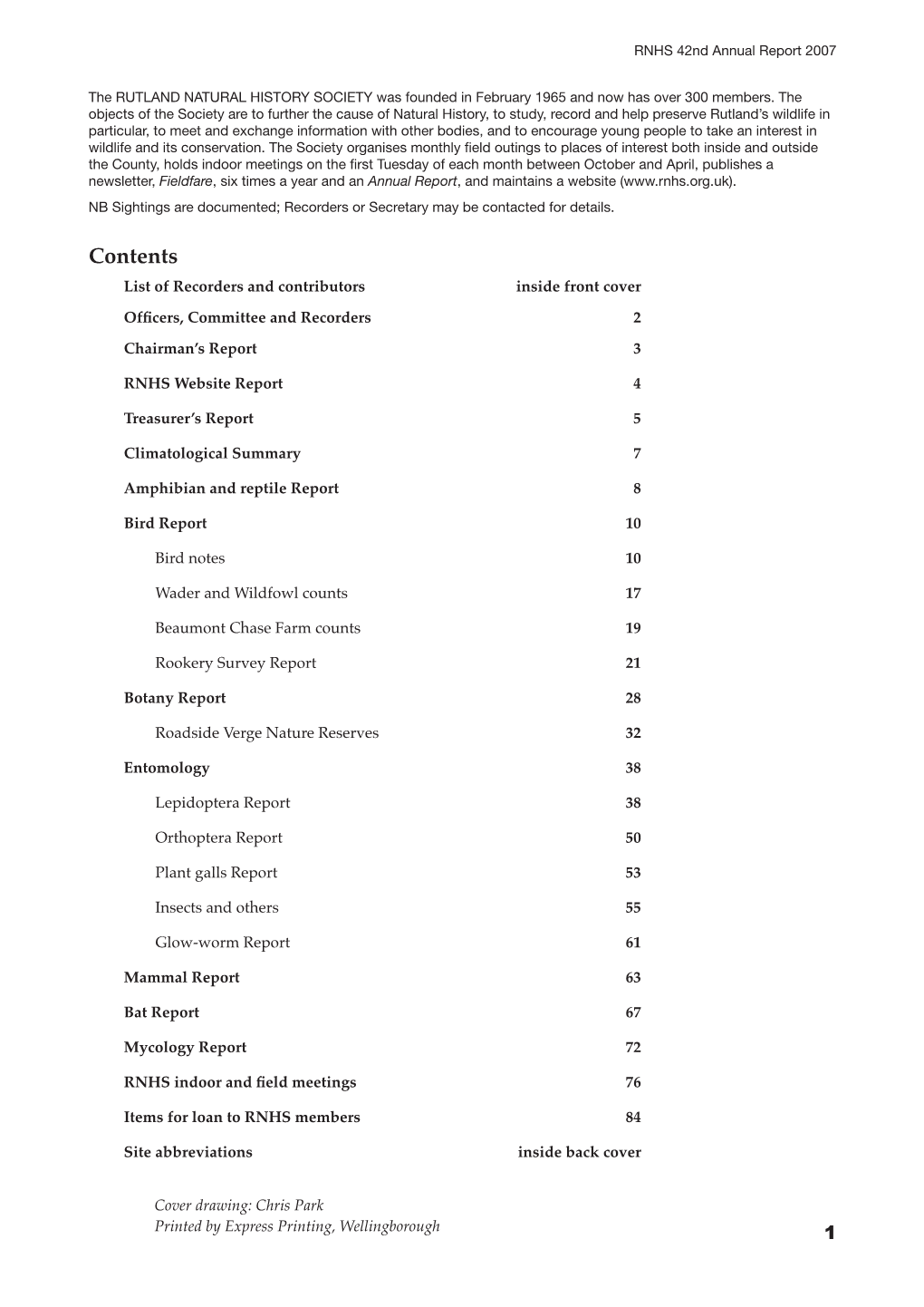 2007 RNHS Annual Report