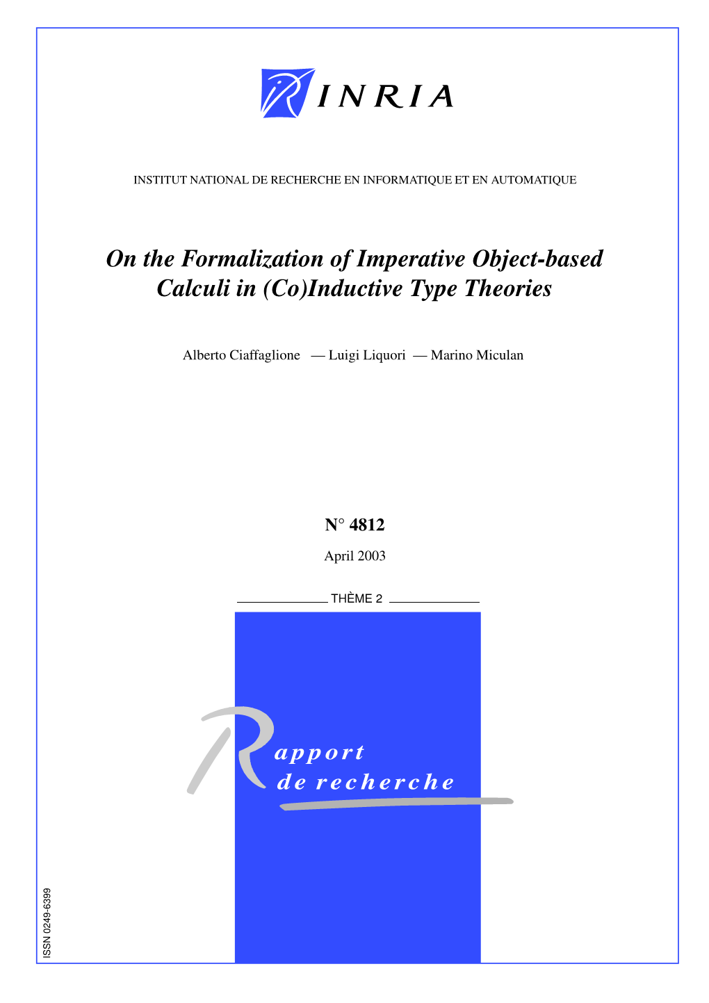 Inductive Type Theories