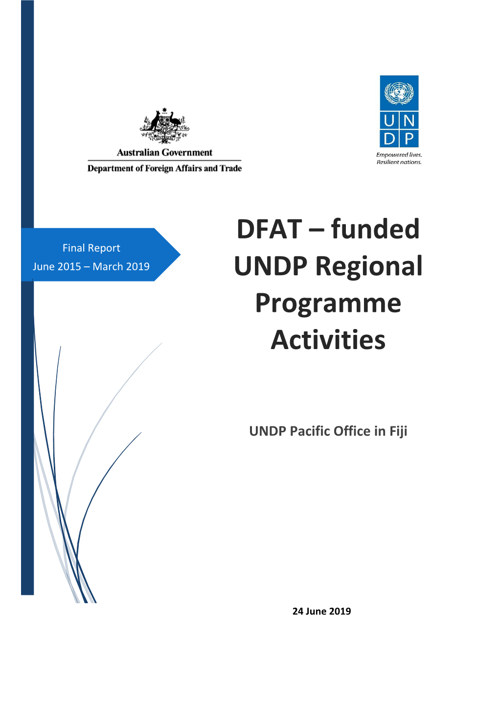DFAT – Funded UNDP Regional Programme Activities