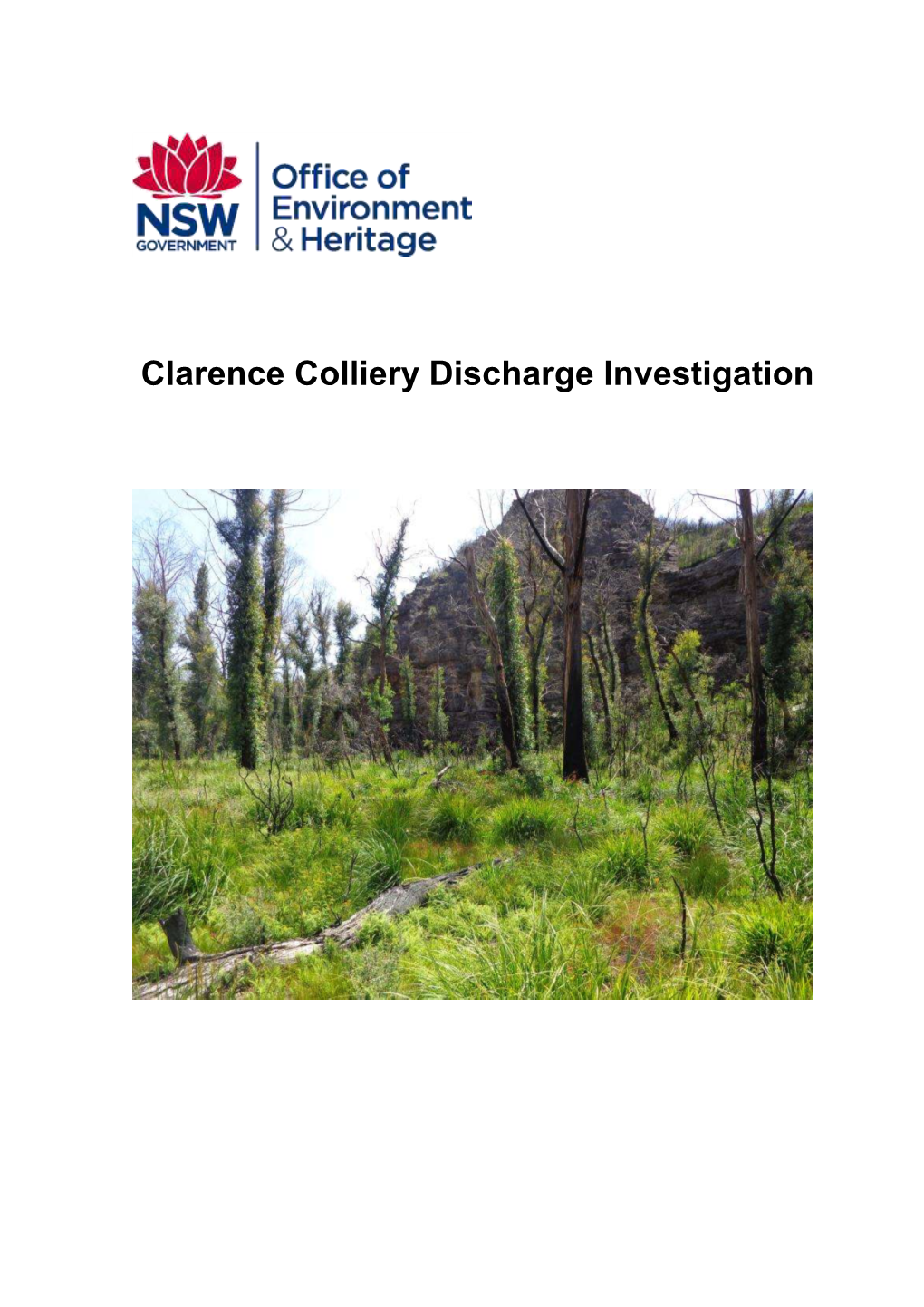 Clarence Colliery Discharge Investigation