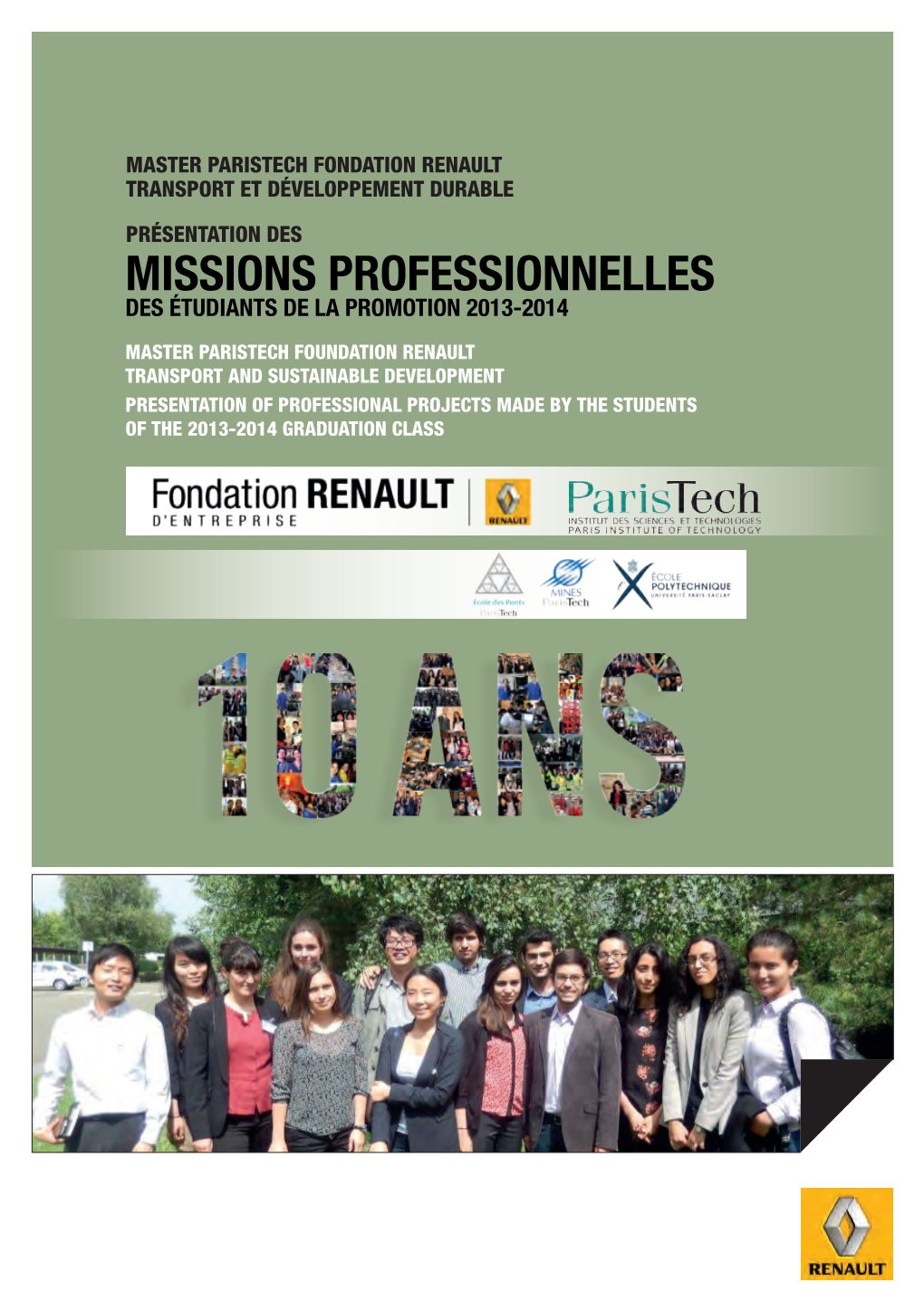 Missions Professionnelles Des Étudiants De La Promotion 2013-2014
