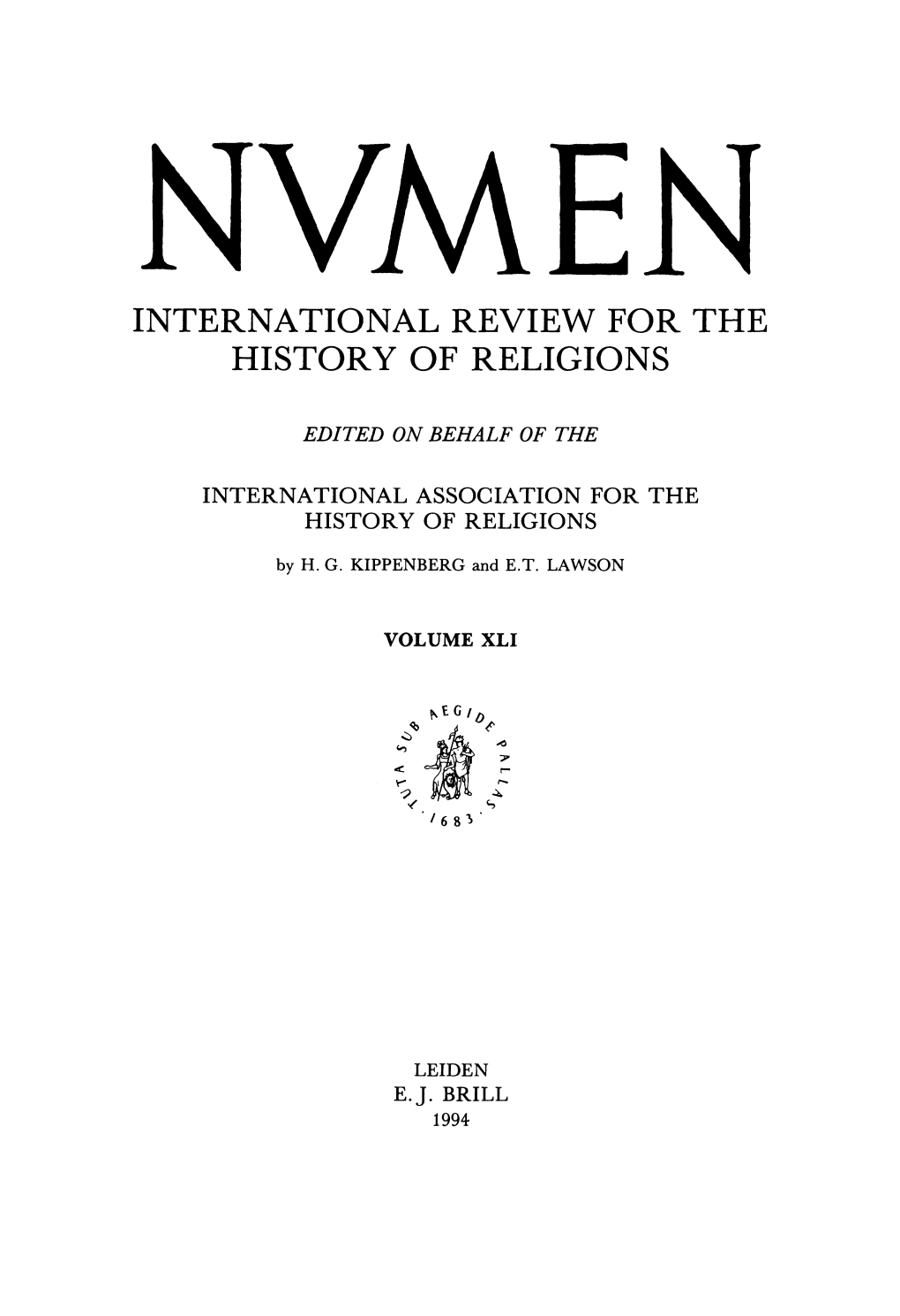 International Review for the History of Religions