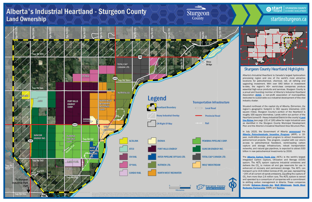 Alberta's Industrial Heartland - Sturgeon County Land Ownership