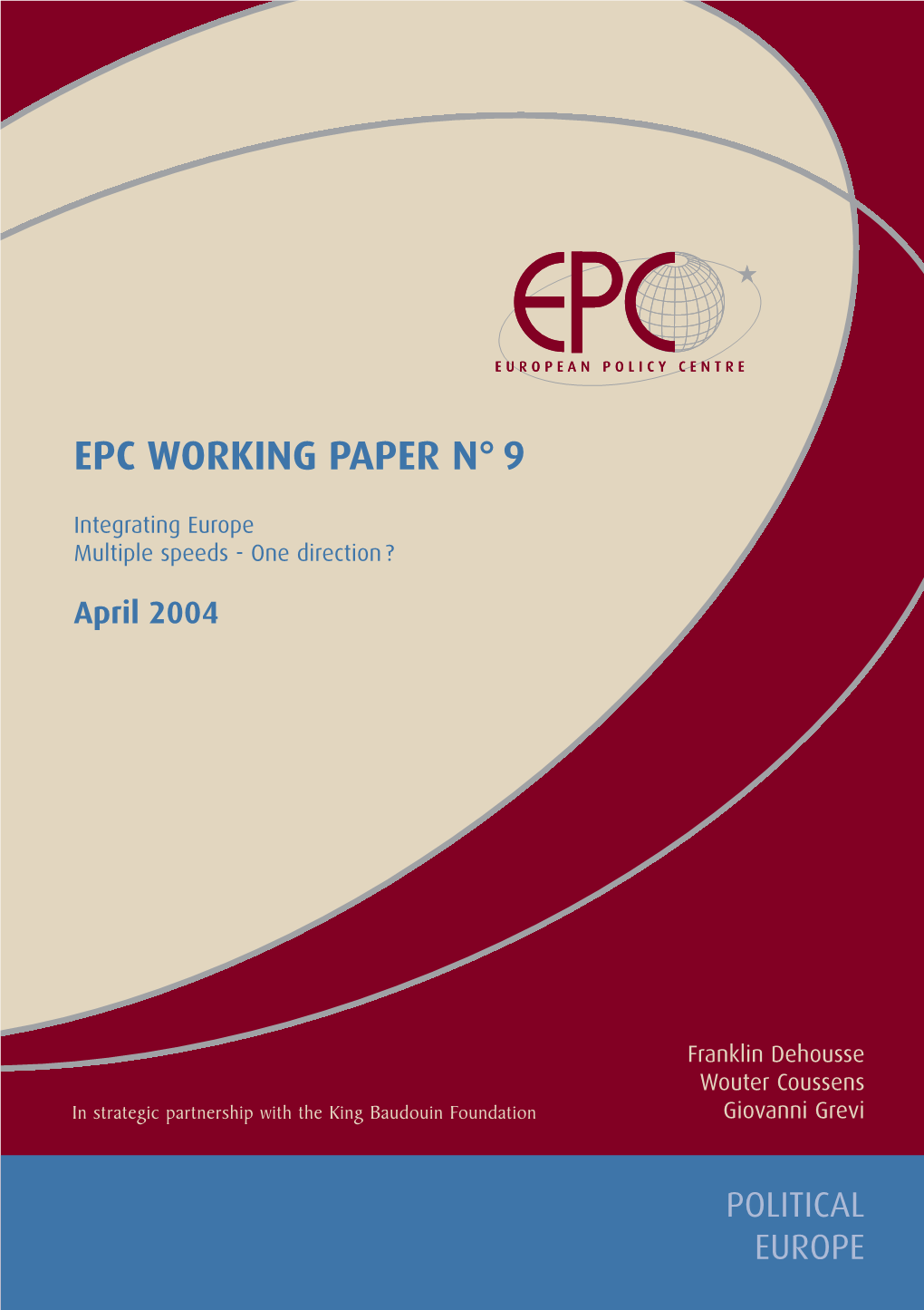 Epc Working Paper N° 9