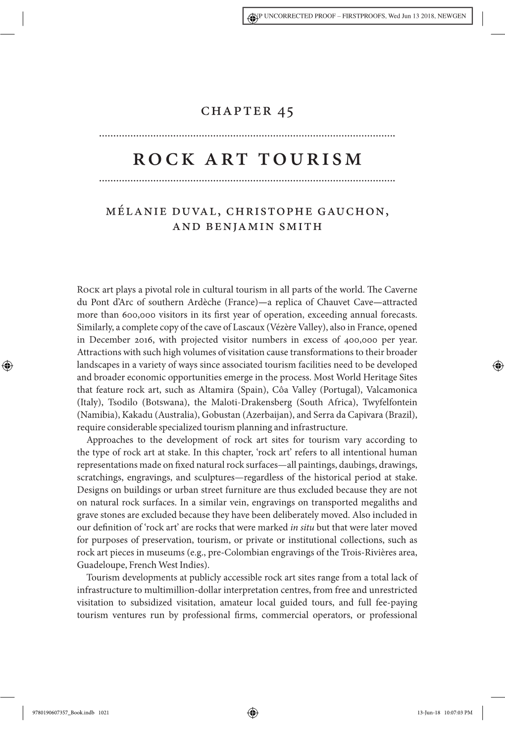 Rock Art Tourism