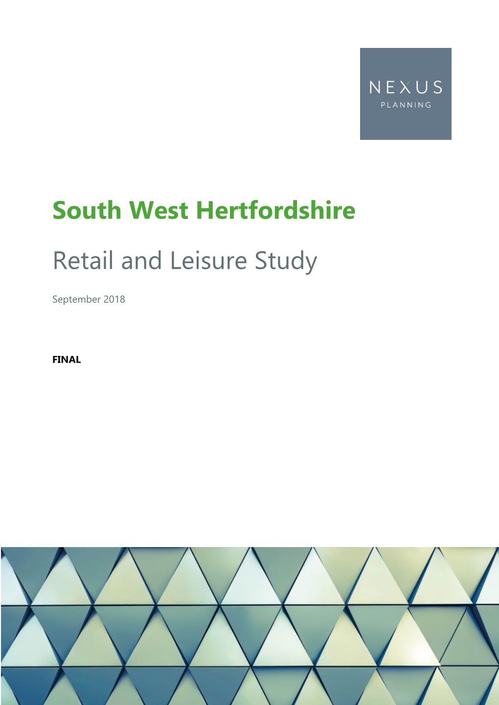 South West Hertfordshire Retail and Leisure Study