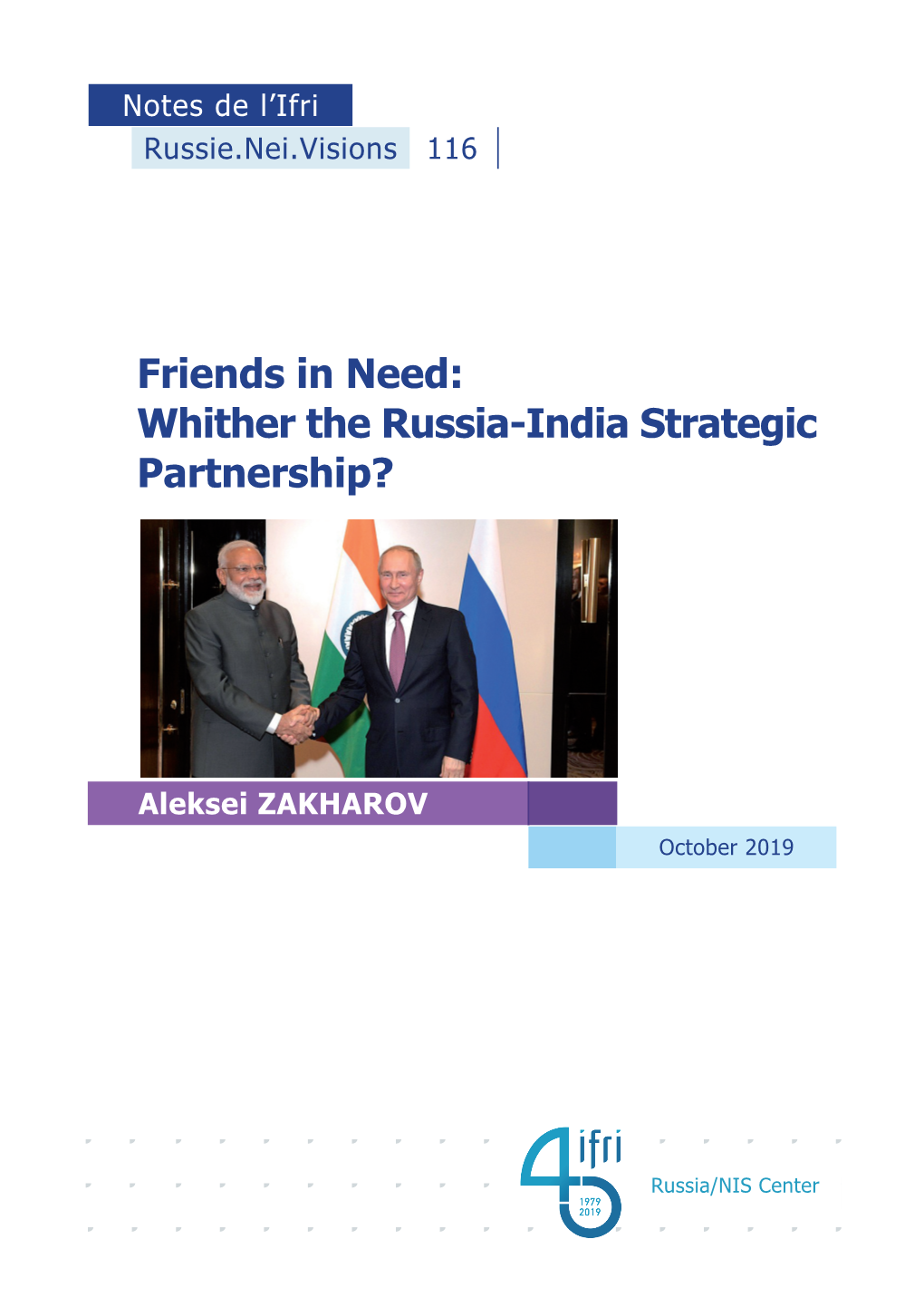 Whither the Russia-India Strategic Partnership?
