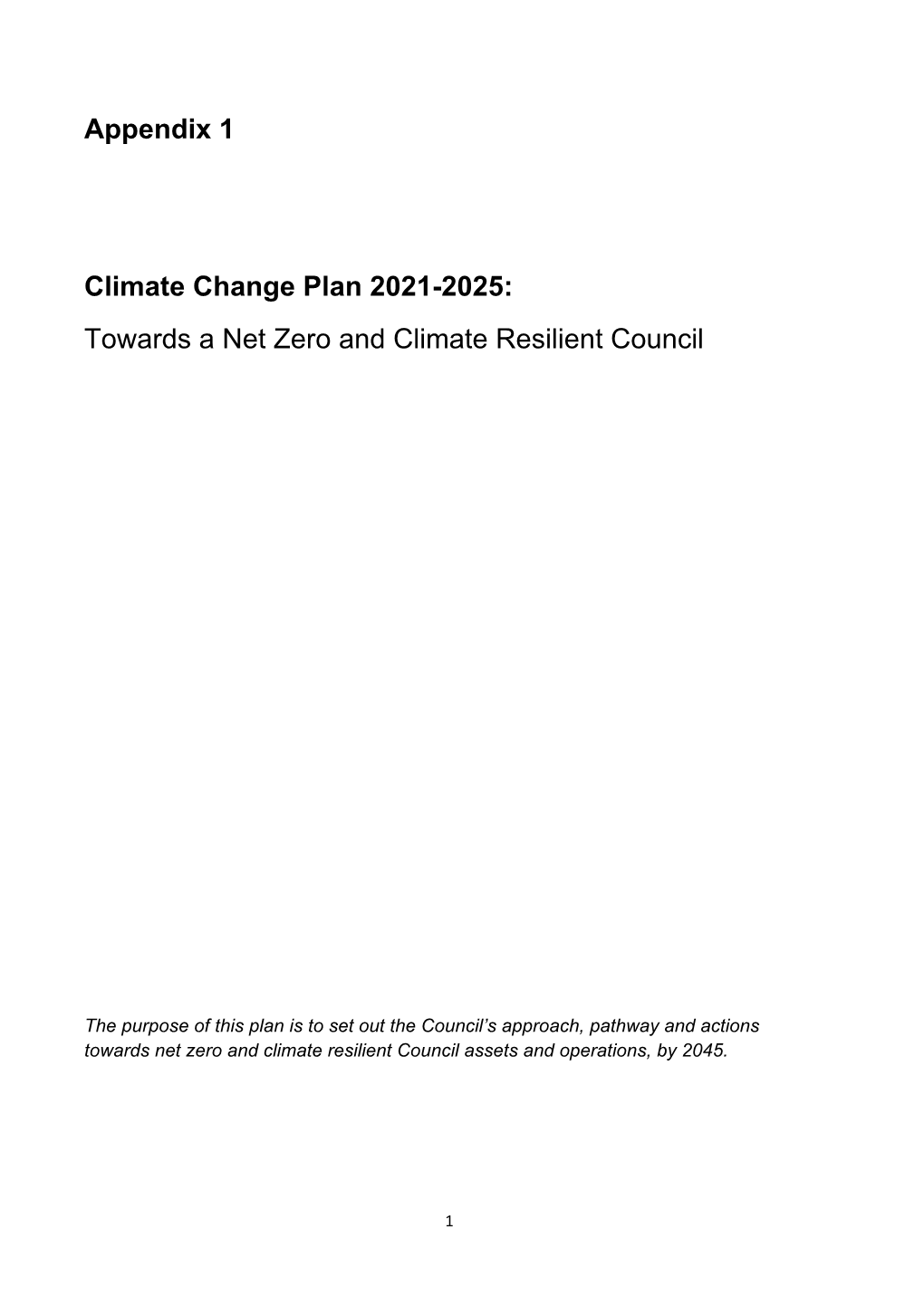 Aberdeen City Council Action Plan