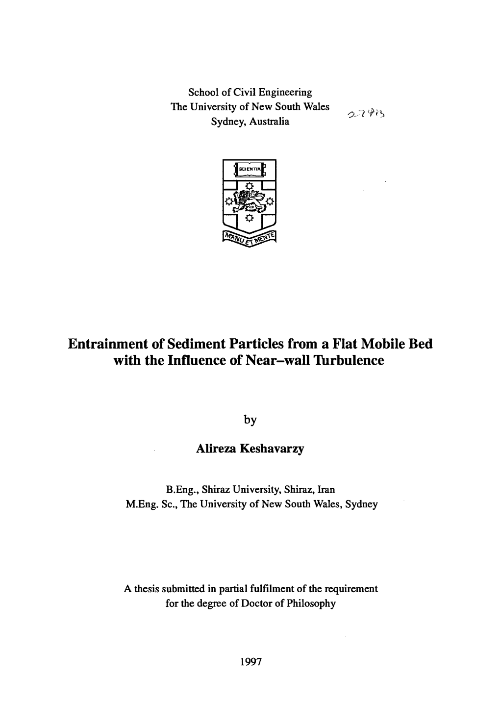 Entrainment of Sediment Particles from a Flat Mobile Bed with the Influence of Near-Wall Turbulence