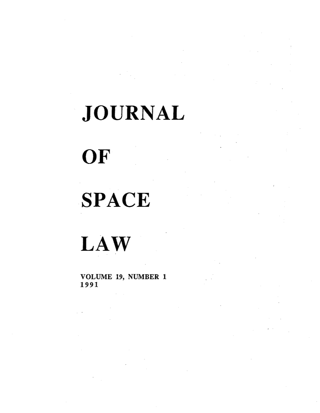 Of Space Law