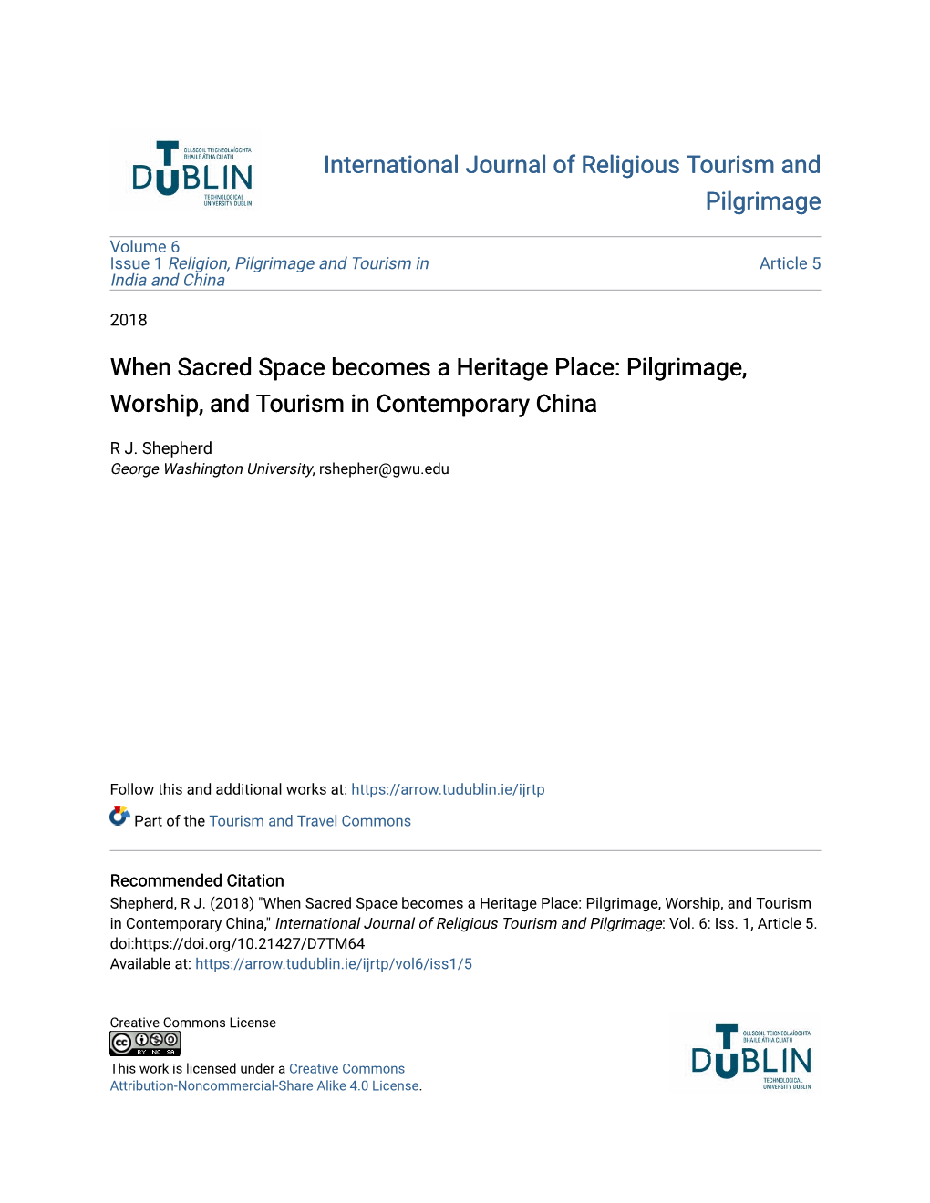 Pilgrimage, Worship, and Tourism in Contemporary China