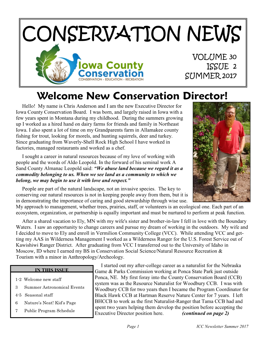 Conservation News