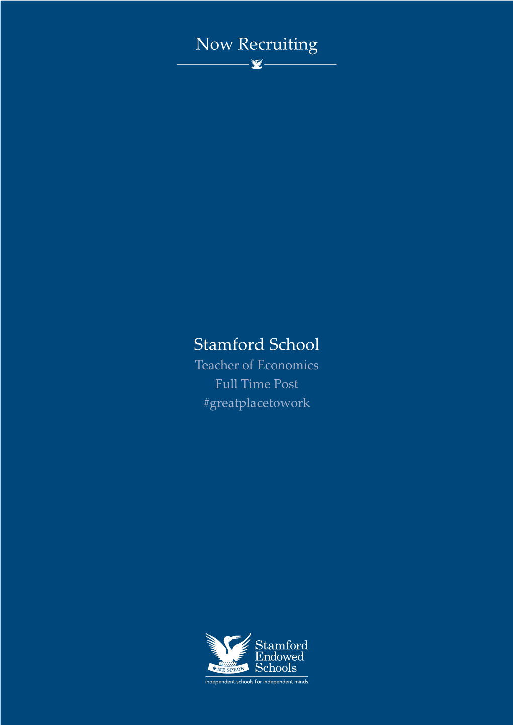 Stamford School Now Recruiting