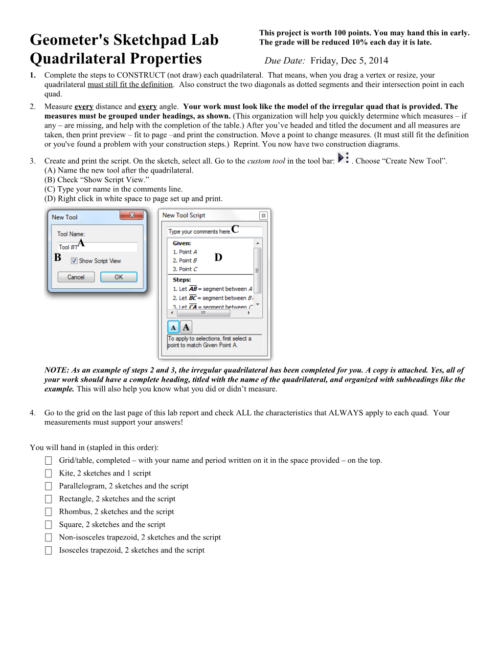 Geometer's Sketchpad Lab 11