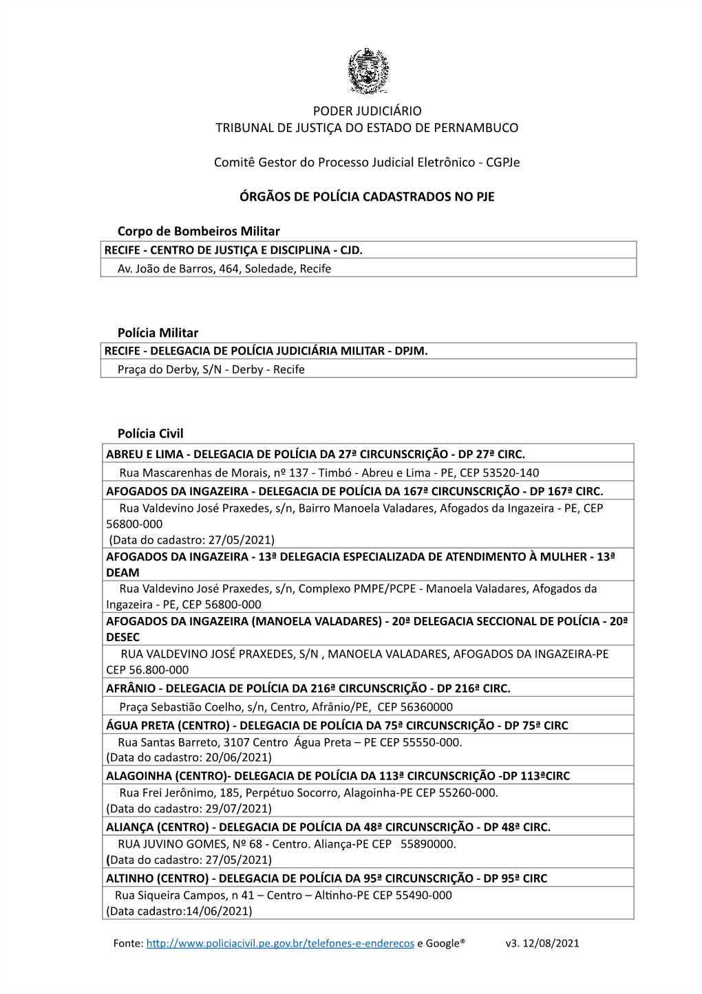 Poder Judiciário Tribunal De Justiça Do Estado De