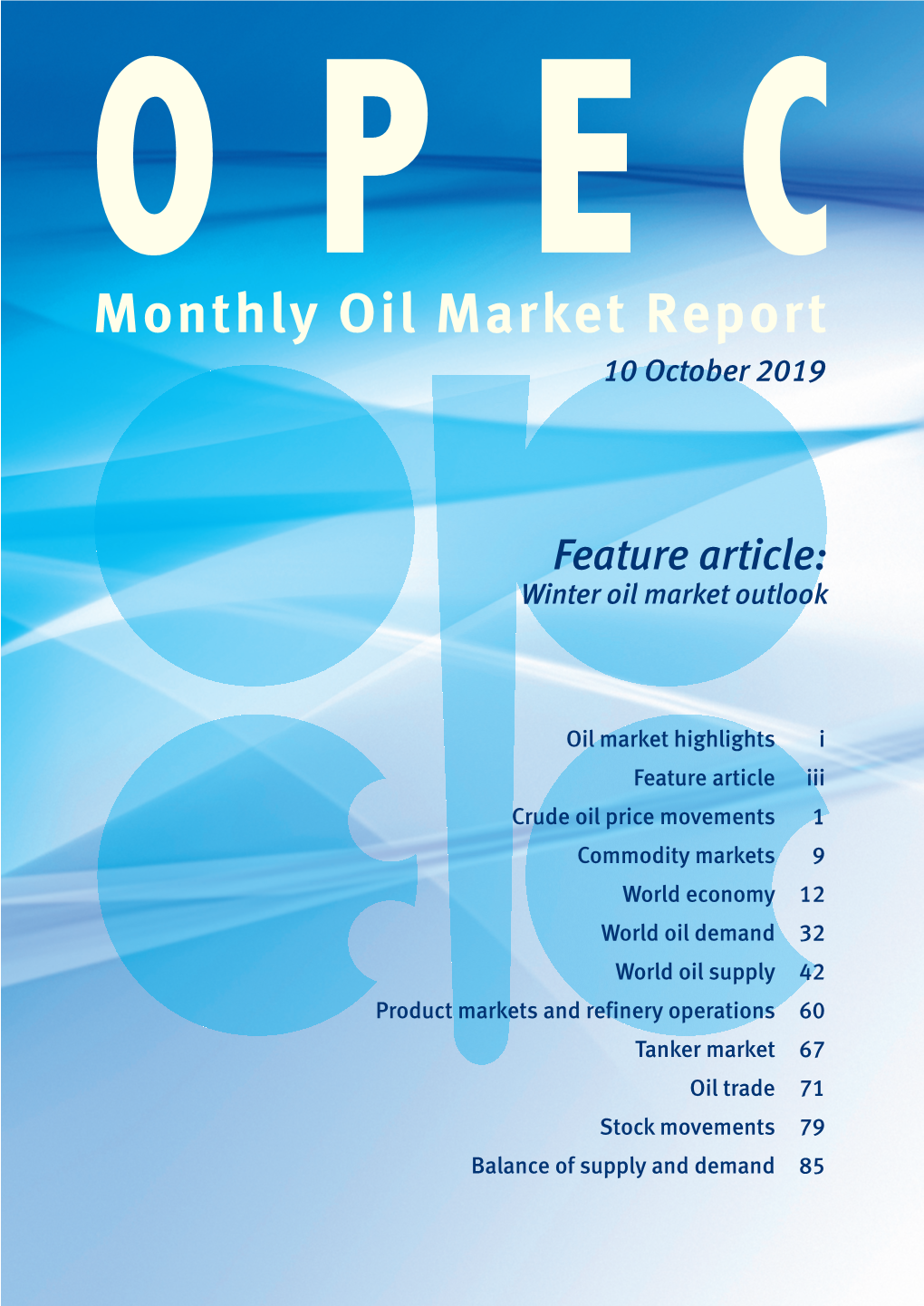 October 2019 OPEC Monthly Oil Market Report