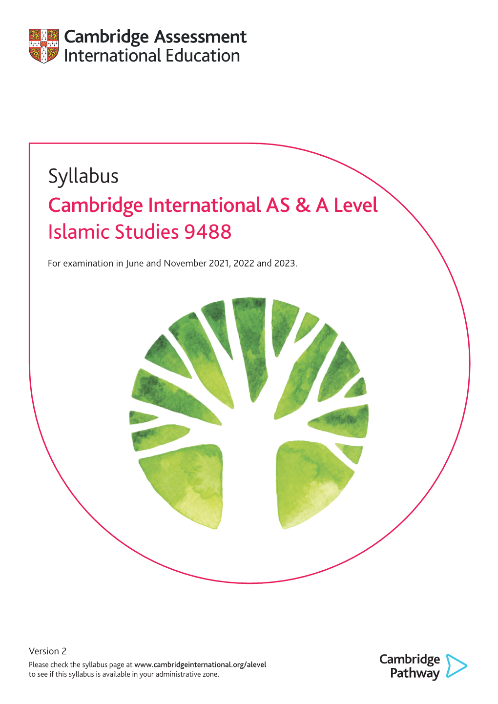 Syllabus Cambridge International AS & a Level Islamic Studies 9488