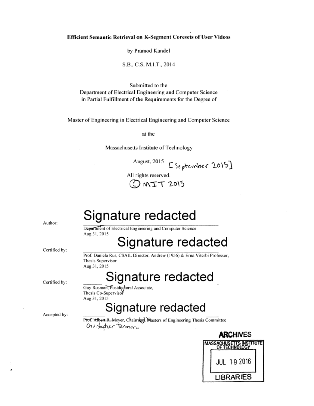 Signature Redacted Signature Redacted